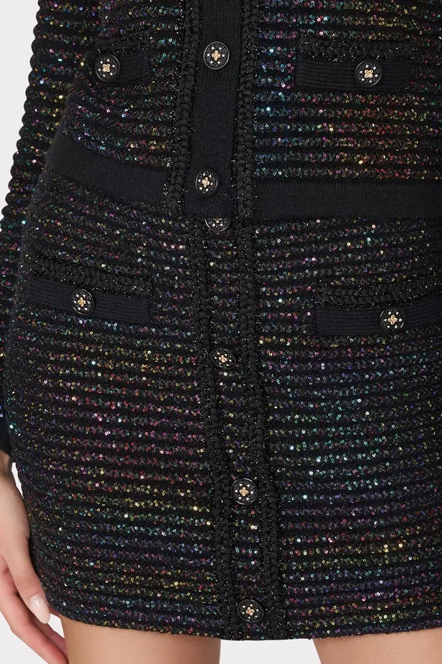 Milly Sequin Textured Knit Mini Skirt Multi Women Matching Sets Milly Sequin Textured Knit Mini Skirt Multi Women Matching Sets