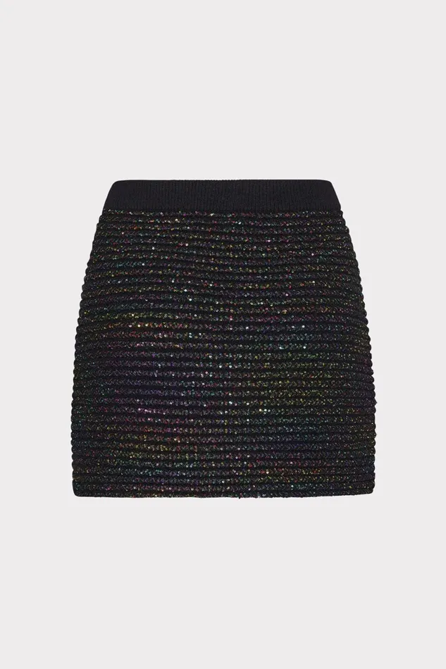 Milly Sequin Textured Knit Mini Skirt Multi Women Matching Sets Milly Sequin Textured Knit Mini Skirt Multi Women Matching Sets