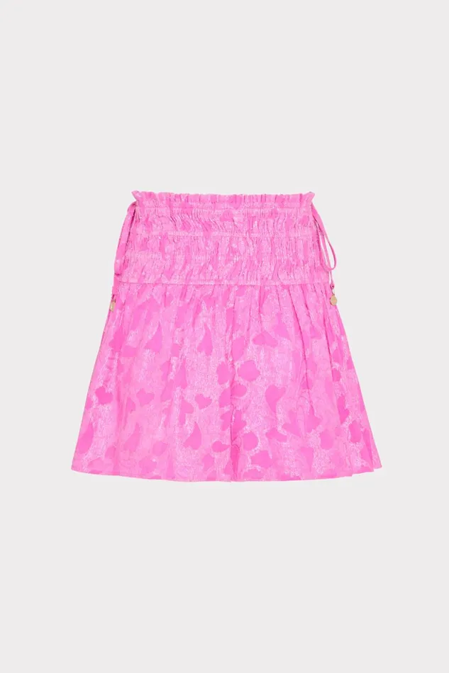 Milly Wendy Lurex Jacquard Shorts Pink Women CoverUps Milly Wendy Lurex Jacquard Shorts Pink Women CoverUps