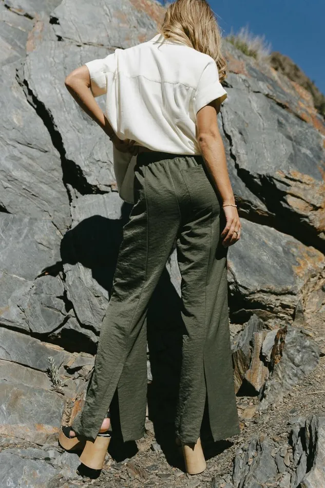 Mindy Pants In Olive Olive Women Bohme Pants