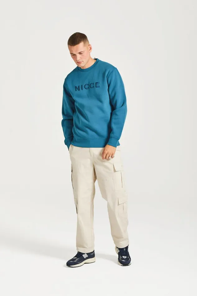 NICCE Hoodies and Sweatshirts Mens NICCE Mercury Sweatshirt Teal