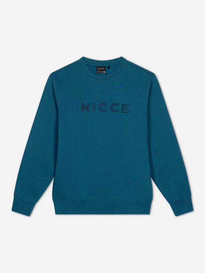 NICCE Hoodies and Sweatshirts Mens NICCE Mercury Sweatshirt Teal