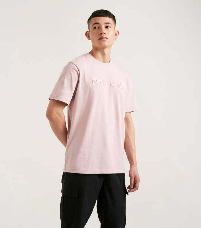 NICCE TShirts Mens NICCE Mercury TShirt Chalk Pink