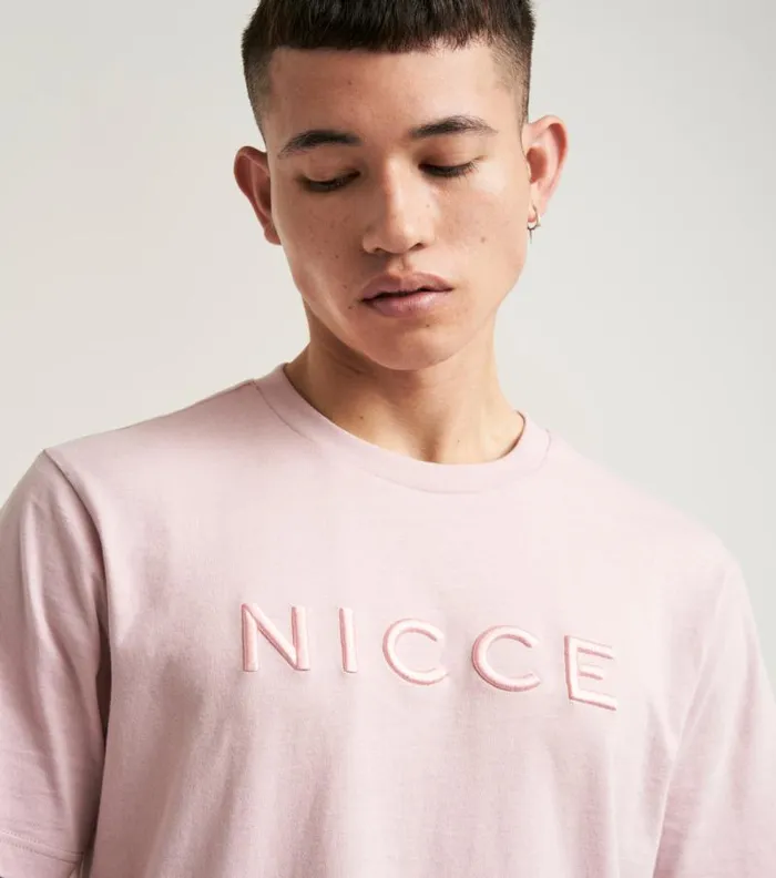 NICCE TShirts Mens NICCE Mercury TShirt Chalk Pink