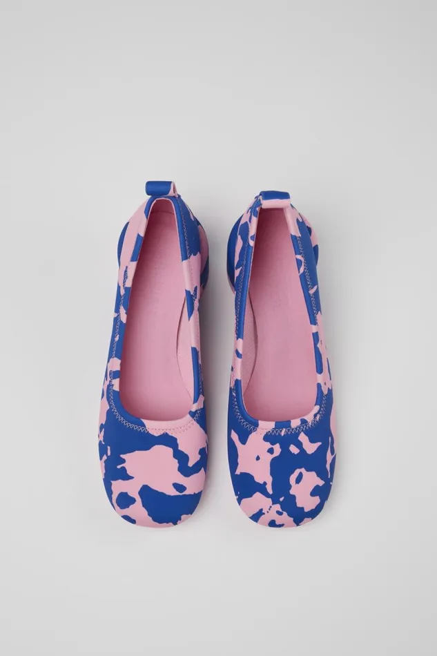 Non Leather Shoes Women Camper Niki Multicolored Textile Ballerina Non Leather Shoes Women Camper Niki Multicolored Textile Ballerina