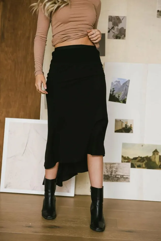 Nora Asymmetrical Skirt Black Women Bohme Skirts