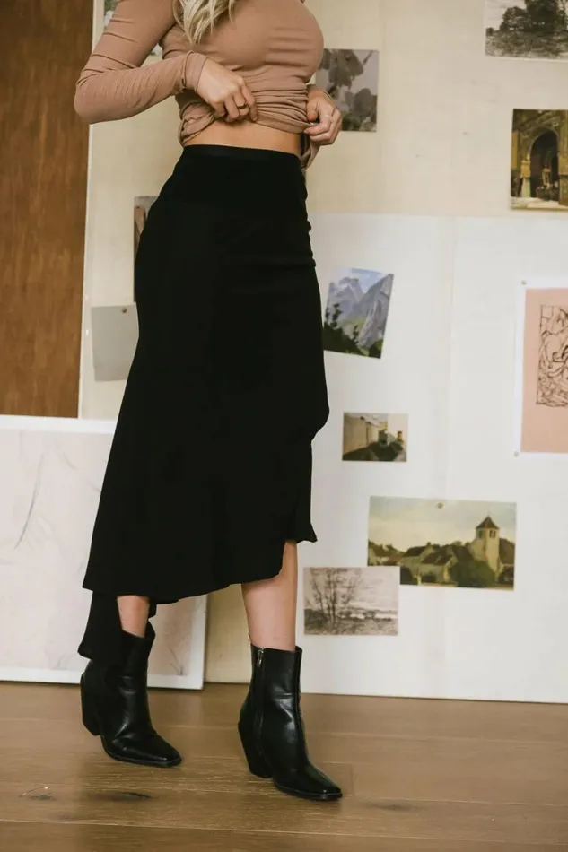 Nora Asymmetrical Skirt Black Women Bohme Skirts