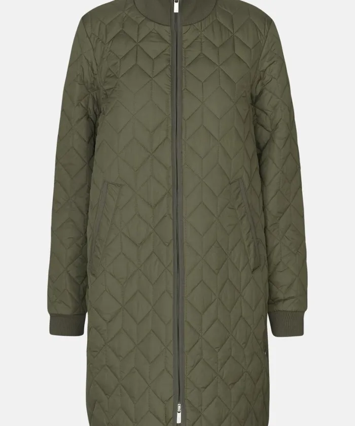 Padded Quilt Coat 8211 Army Outerwear Ilse Jacobsen All Jackets And Coats