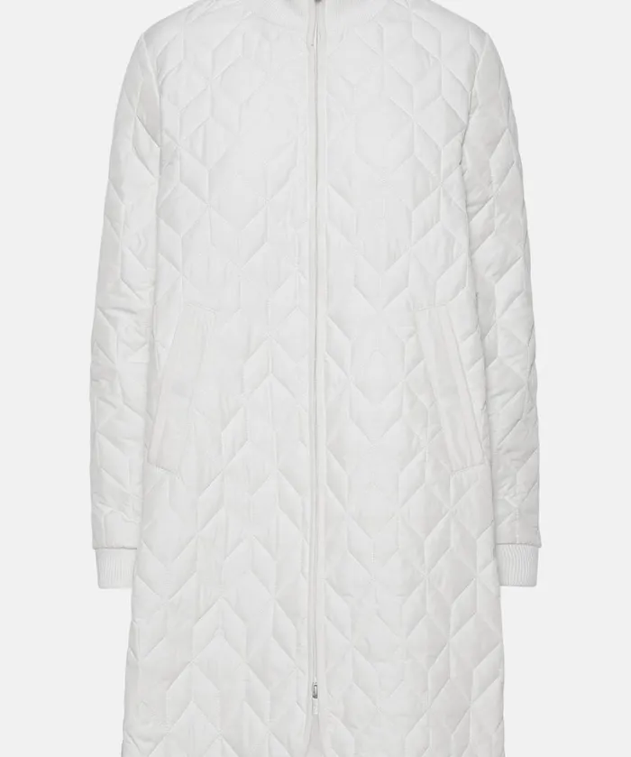 Padded Quilt Coat 8211 Milk Creme Outerwear Ilse Jacobsen All Jackets And Coats