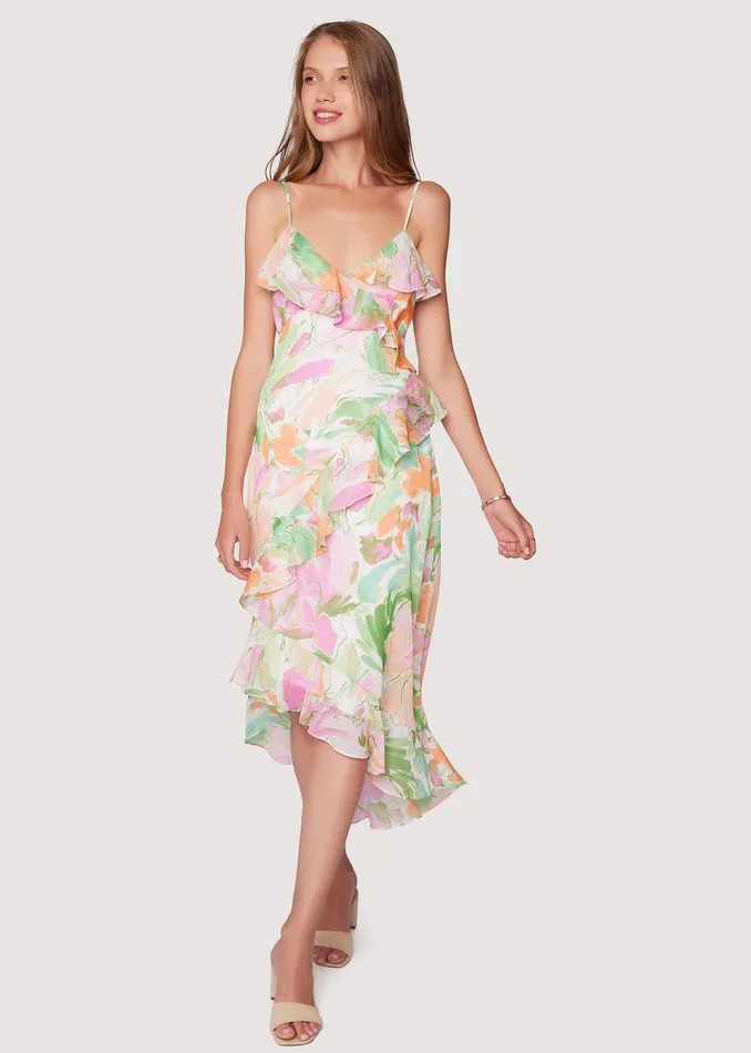 Painterly Love Maxi Dress Multicolor Women Lost Wander Dresses