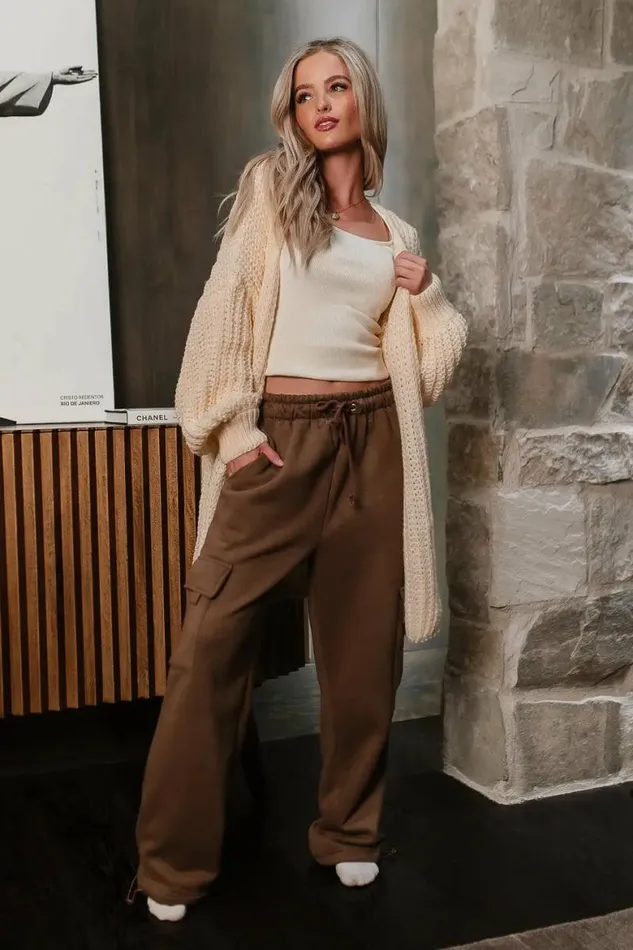 Palmer Long Cardigan In Cream Cream Women Bohme Outerwear