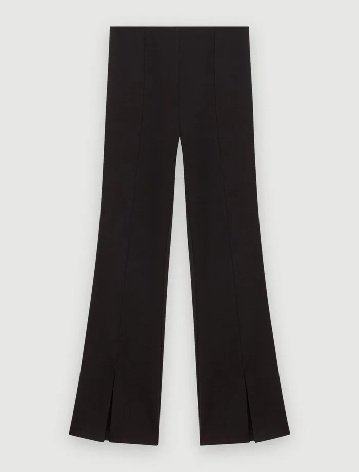 Pants and Jeans Women Maje Slit Trousers Black