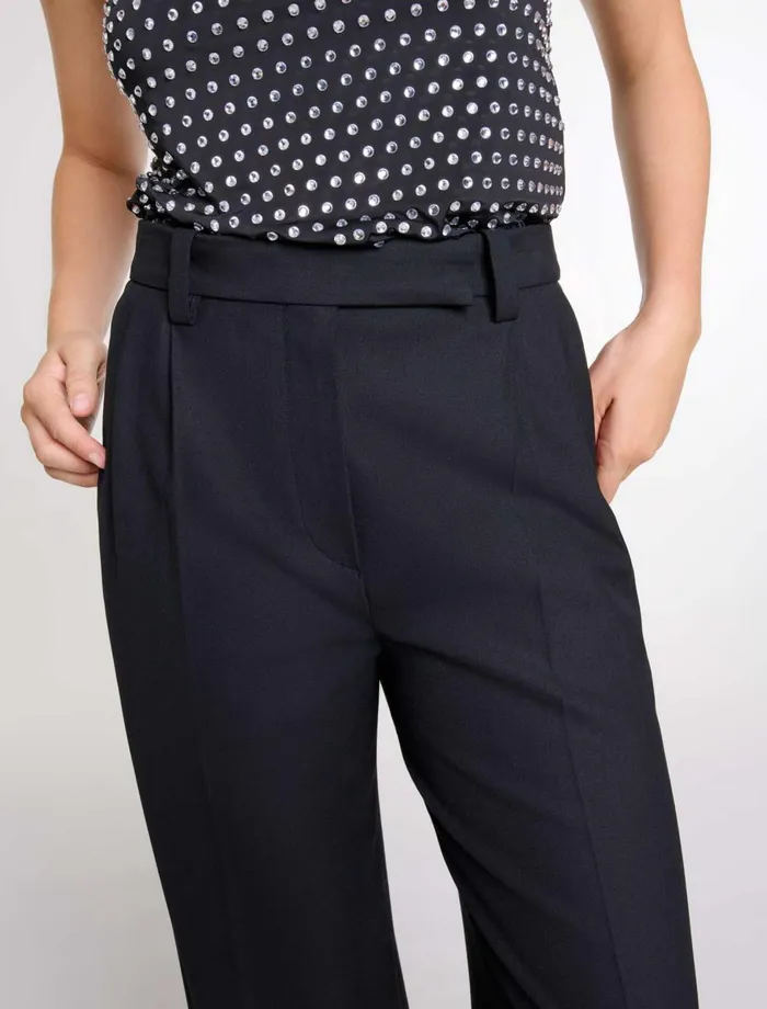 Pants and Jeans Women Maje WideLeg Suit Trousers Black