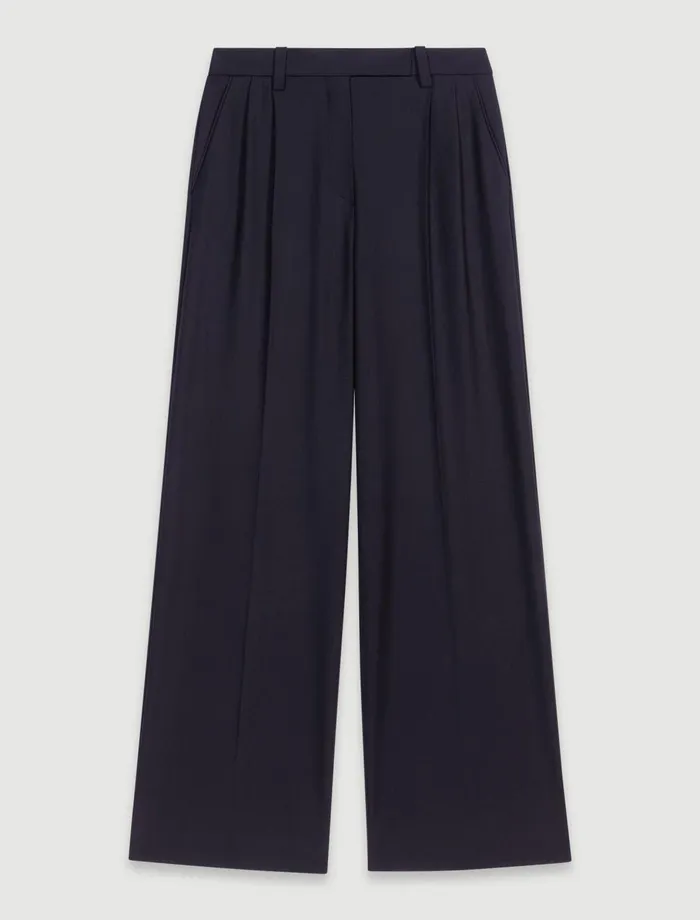 Pants and Jeans Women Maje WideLeg Suit Trousers Black