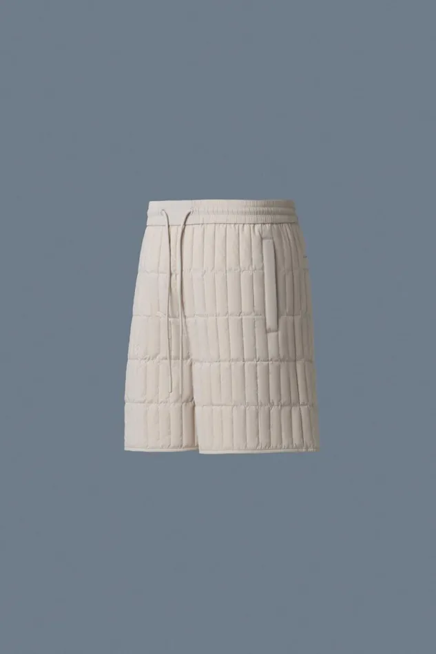 Pants and Shorts Men Mackage SEBASTIAN Vertical Quilted Shorts Cream