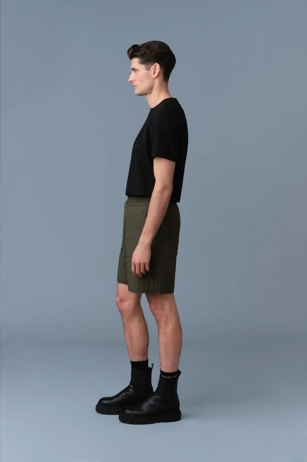 Pants and Shorts Men Mackage SEBASTIAN Vertical Quilted Shorts Cream