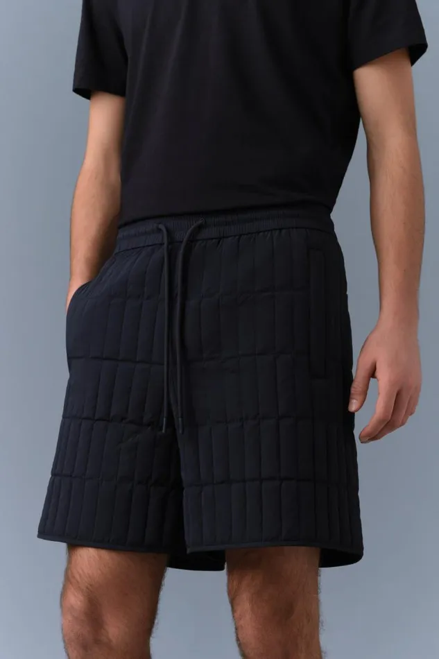 Pants and Shorts Men Mackage SEBASTIAN Vertical Quilted Shorts Cream