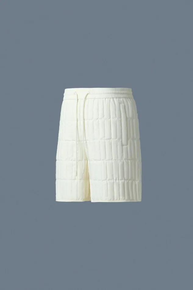 Pants and Shorts Men Mackage SEBASTIAN Vertical Quilted Shorts Cream
