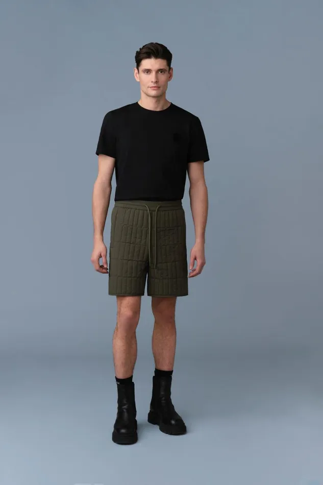 Pants and Shorts Men Mackage SEBASTIAN Vertical Quilted Shorts Cream