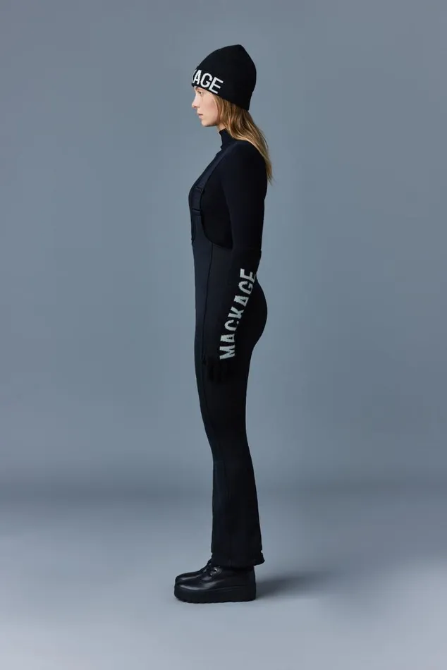 Pants Women Mackage GIA Agile360 Fitted Ski Pants With Suspenders Black Pants Women Mackage GIA Agile360 Fitted Ski Pants With Suspenders Black