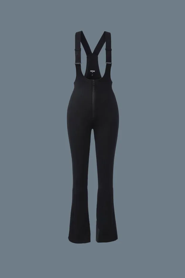 Pants Women Mackage GIA Agile360 Fitted Ski Pants With Suspenders Red