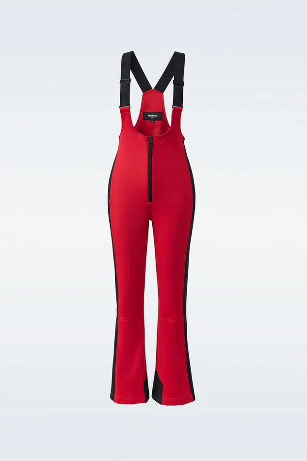Pants Women Mackage GIA Agile360 Fitted Ski Pants With Suspenders Red Pants Women Mackage GIA Agile360 Fitted Ski Pants With Suspenders Red