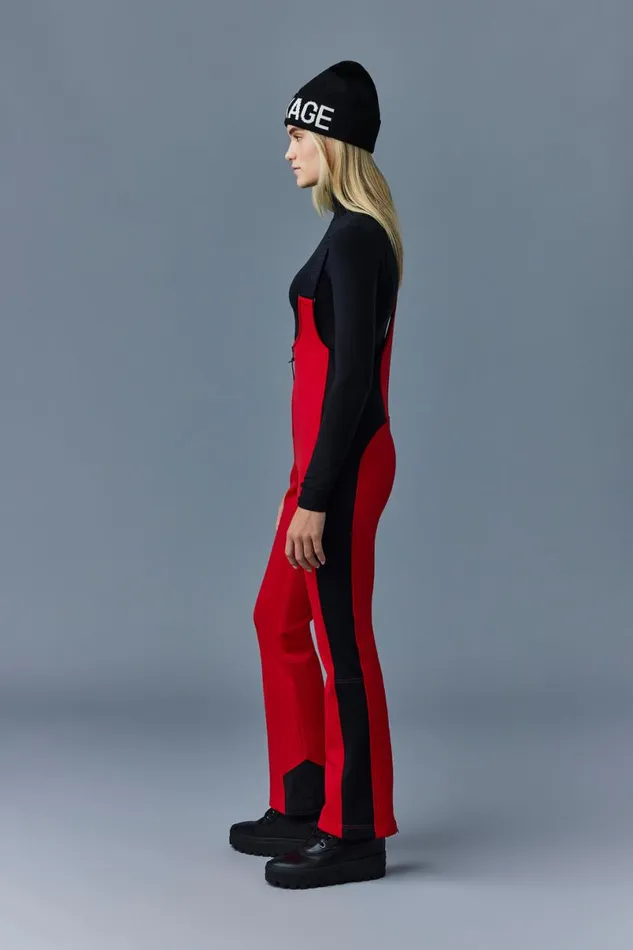 Pants Women Mackage GIA Agile360 Fitted Ski Pants With Suspenders Red Pants Women Mackage GIA Agile360 Fitted Ski Pants With Suspenders Red