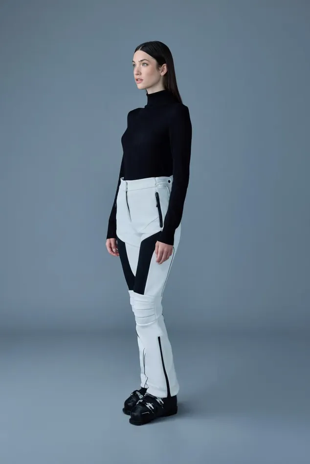 Pants Women Mackage MAIKA Techno Fleece Ski Pants With Articulated Knees And Smocked Detail Black Pants Women Mackage MAIKA Techno Fleece Ski Pants With Articulated Knees And Smocked Detail Black