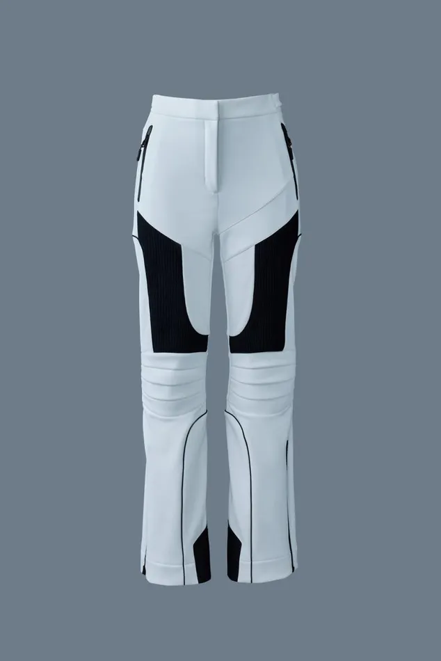 Pants Women Mackage MAIKA Techno Fleece Ski Pants With Articulated Knees And Smocked Detail Black Pants Women Mackage MAIKA Techno Fleece Ski Pants With Articulated Knees And Smocked Detail Black