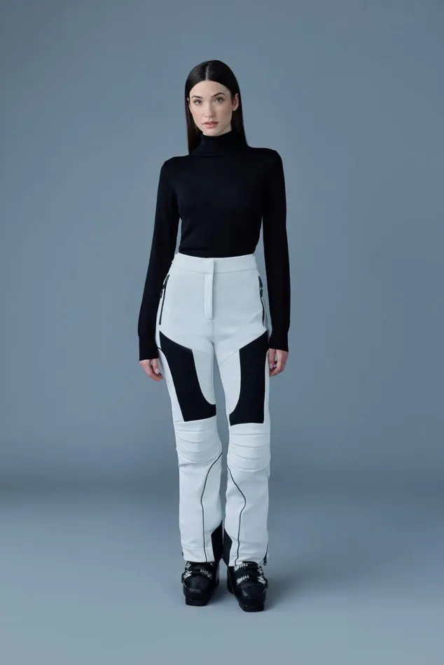 Pants Women Mackage MAIKA Techno Fleece Ski Pants With Articulated Knees And Smocked Detail Black Pants Women Mackage MAIKA Techno Fleece Ski Pants With Articulated Knees And Smocked Detail Black