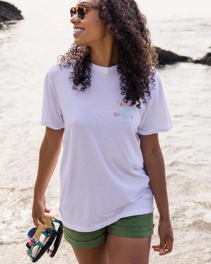 Passenger Clothing Arabica Recycled Cotton Oversized TShirt White Women Tops and TShirts