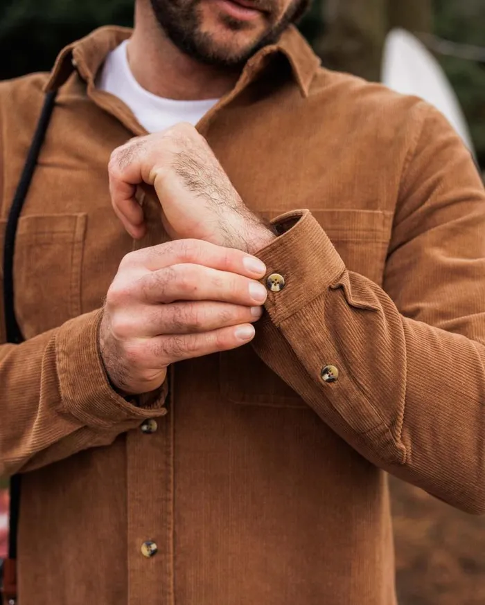Passenger Clothing Backcountry Cord Shirt Toffee Men Shirts