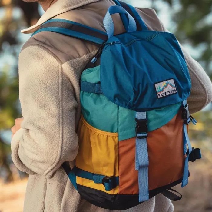 Passenger Clothing Boondocker Recycled 26L Backpack Multi Colour WomenMen Backpacks and Bags