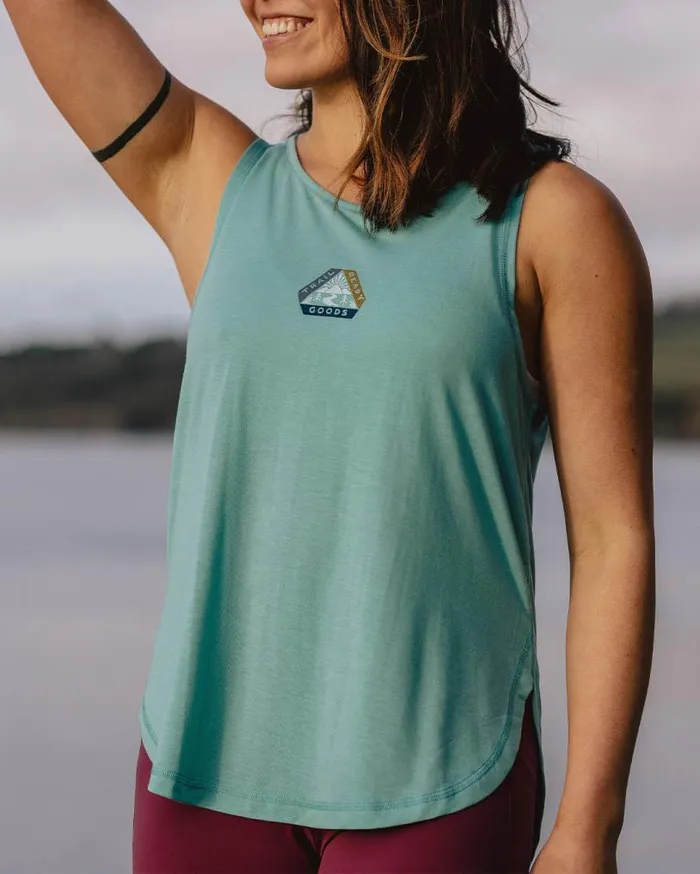 Passenger Clothing Breezy Recycled Active Vest Porcelain Women Activewear