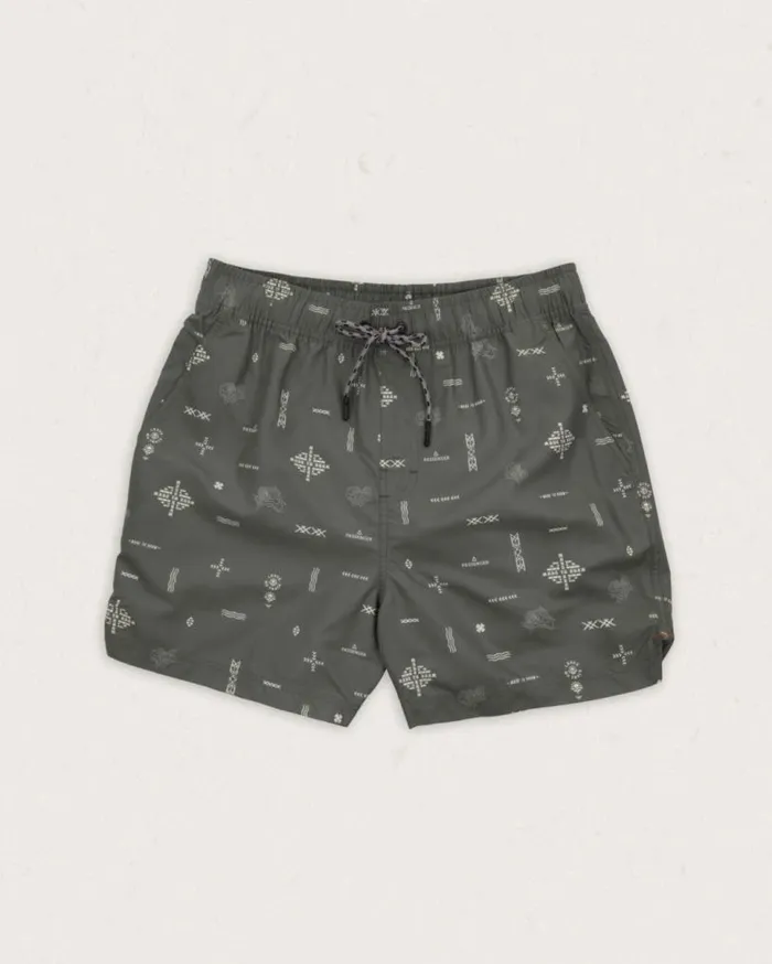 Passenger Clothing Cali Recycled Swim Short Olive Made To Roam Men Shorts