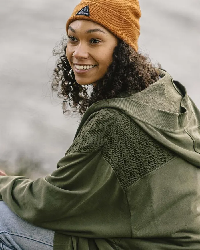 Passenger Clothing Celeste Recycled Cotton Open Front Hoodie Dusty Olive Women Hoodies and Sweatshirts Passenger Clothing Celeste Recycled Cotton Open Front Hoodie Dusty Olive Women Hoodies and Sweatshirts