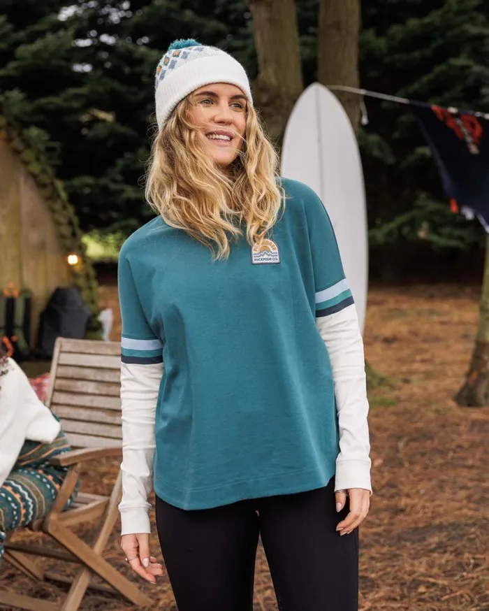 Passenger Clothing Dream Organic Cotton Oversized LS TShirt Mediterranean Women Tops and TShirts Passenger Clothing Dream Organic Cotton Oversized LS TShirt Mediterranean Women Tops and TShirts