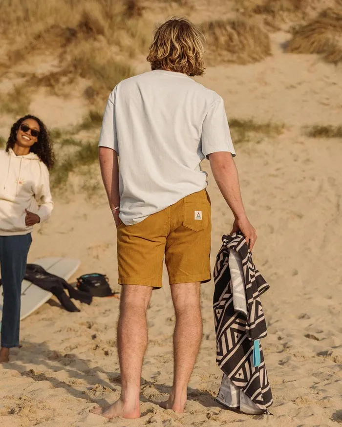 Passenger Clothing Drifter Cord Short Mustard Gold Men Shorts