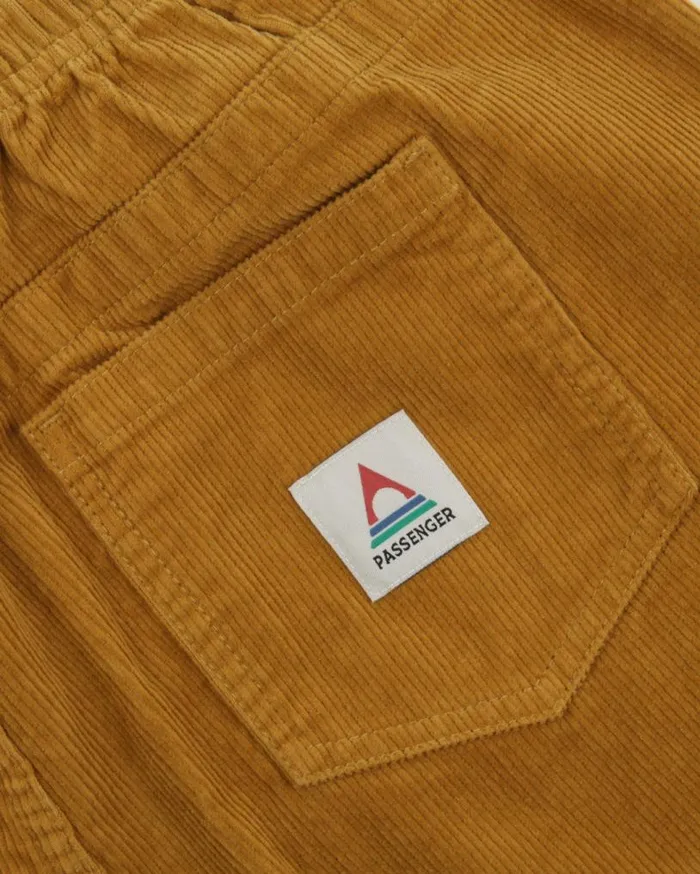 Passenger Clothing Drifter Cord Short Mustard Gold Men Shorts
