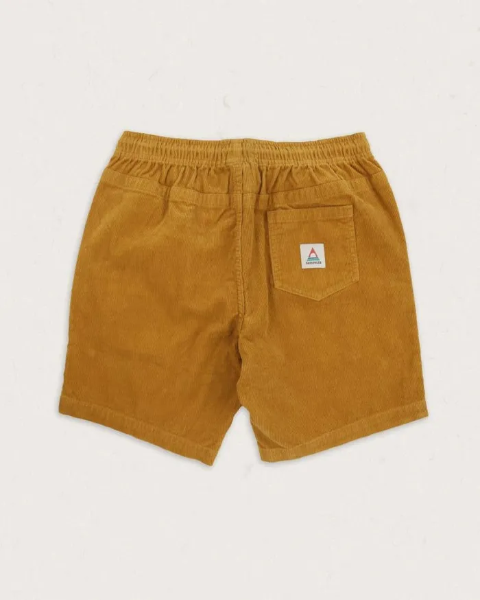 Passenger Clothing Drifter Cord Short Mustard Gold Men Shorts