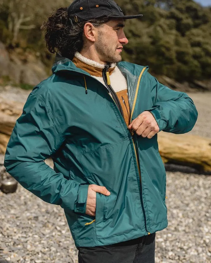 Passenger Clothing Echo Recycled Water Resistant Jacket Mediterranean Men Jackets