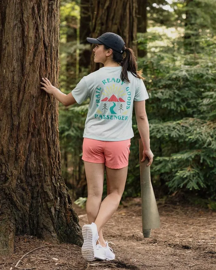 Passenger Clothing Exhale Active Recycled TShirt Mint Green Women Tops and TShirts
