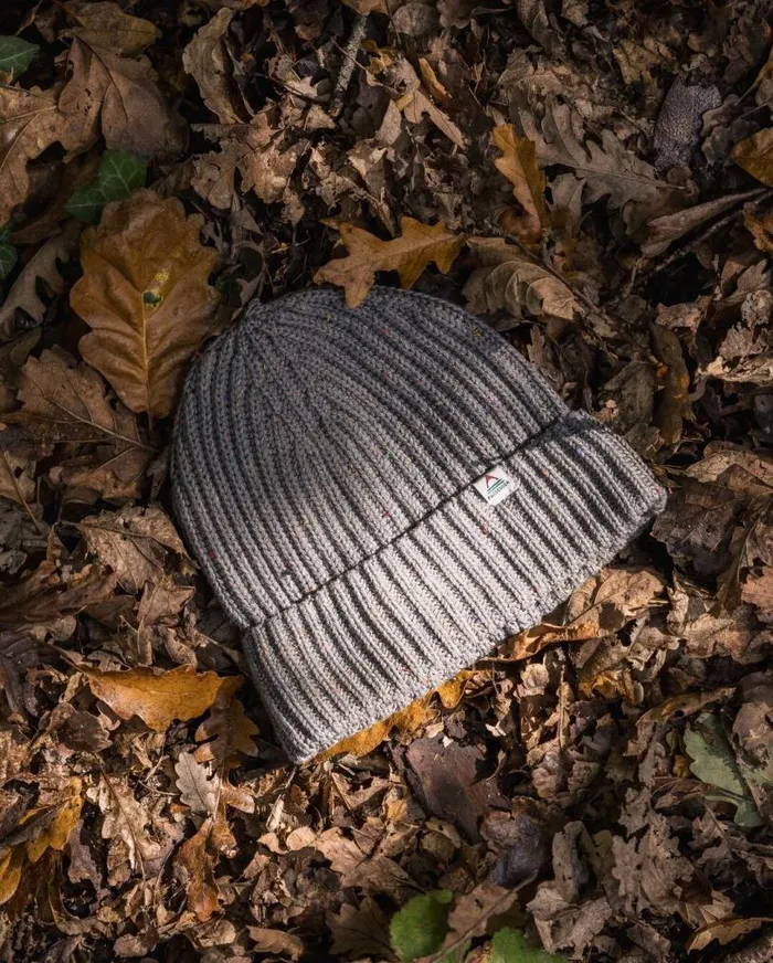 Passenger Clothing Fisherman 20 Recycled Cotton Beanie Grey Marl WomenMen Beanies