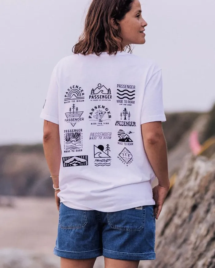 Passenger Clothing Float Oversized Recycled Cotton TShirt White Women Tops and TShirts