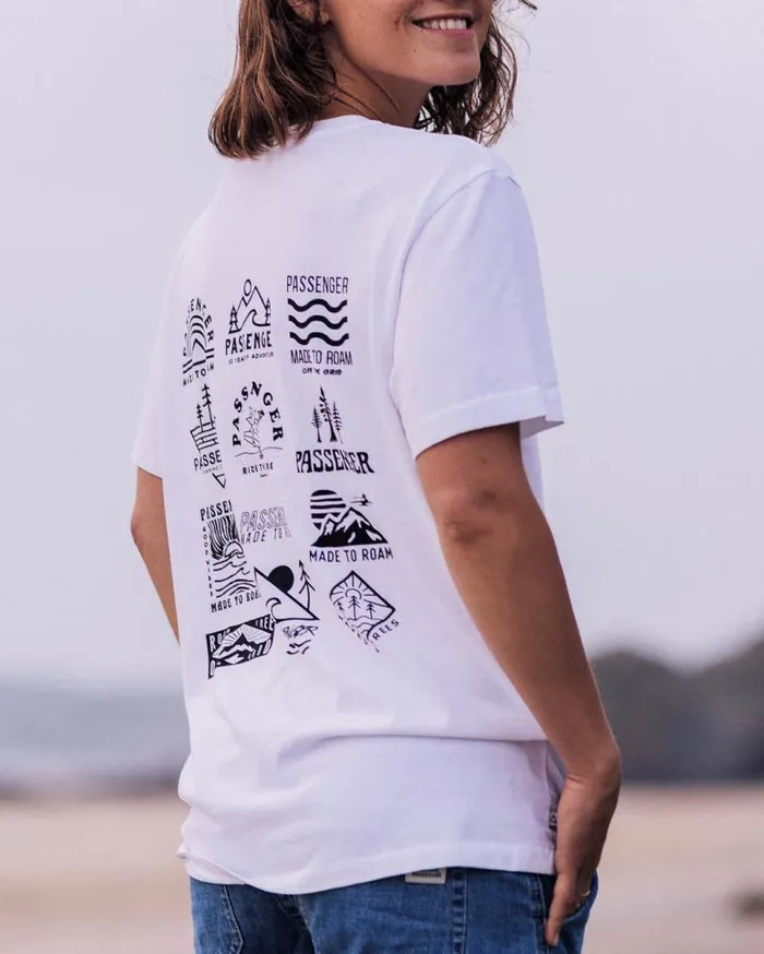 Passenger Clothing Float Oversized Recycled Cotton TShirt White Women Tops and TShirts