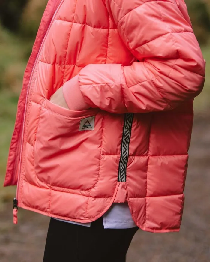 Passenger Clothing Lorelei Oversized Insulated Jacket Shell Pink Women Jackets