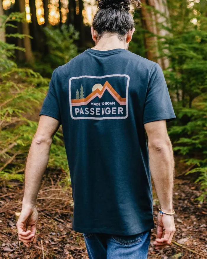 Passenger Clothing Made To Roam Recycled Cotton TShirt Deep Navy Men TShirts and Vests