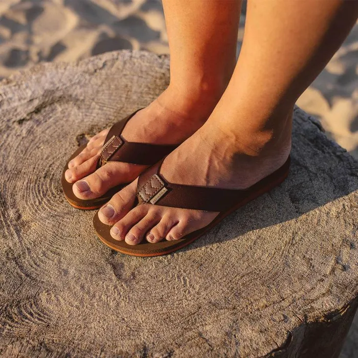 Passenger Clothing Malibu Flip Flop Dark Brown Women Flip Flops and Sandals