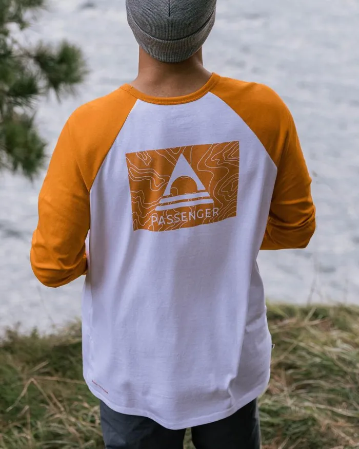 Passenger Clothing Purpose Recycled Cotton Ls TShirt Sunrise Orangewhite Men TShirts and Vests Passenger Clothing Purpose Recycled Cotton Ls TShirt Sunrise Orangewhite Men TShirts and Vests