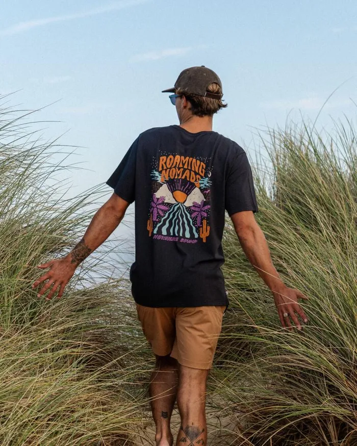 Passenger Clothing Roaming Nomads Recycled Cotton TShirt Black Men TShirts and Vests